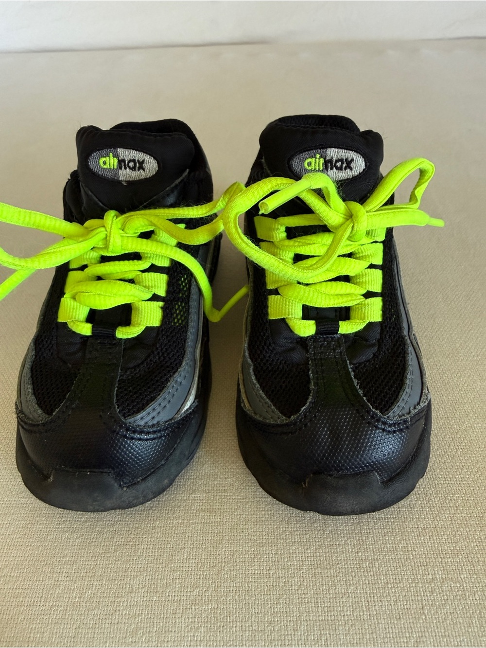 Nike Air Max 95 TD sneakers in a "Black Volt" colorway size 7C - Picture 11 of 11